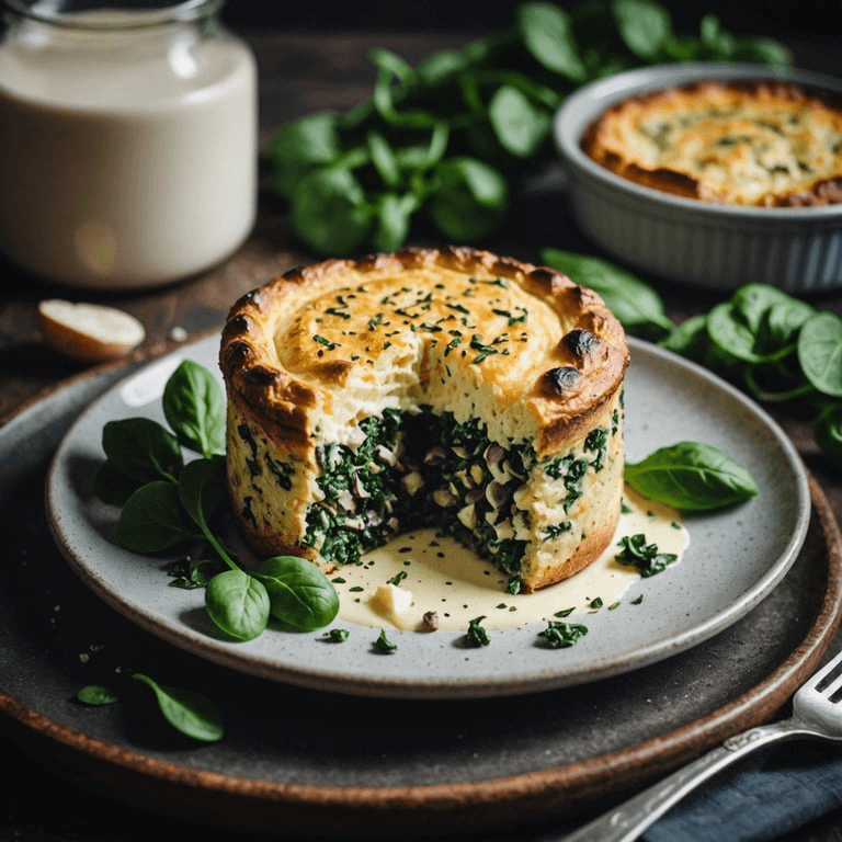 Keto Mushroom and Spinach Breakfast Soufflé