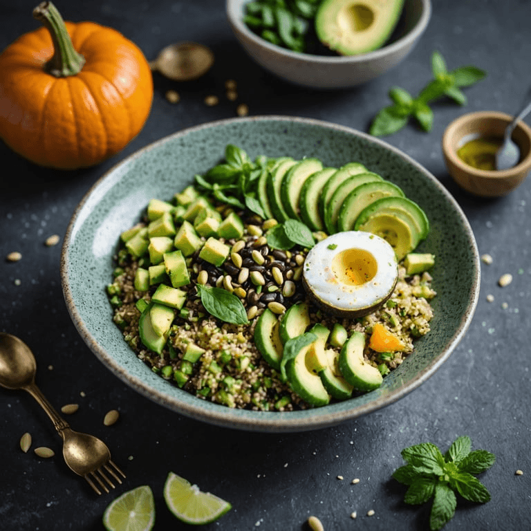 Quinoa Avocado Breakfast Bowl