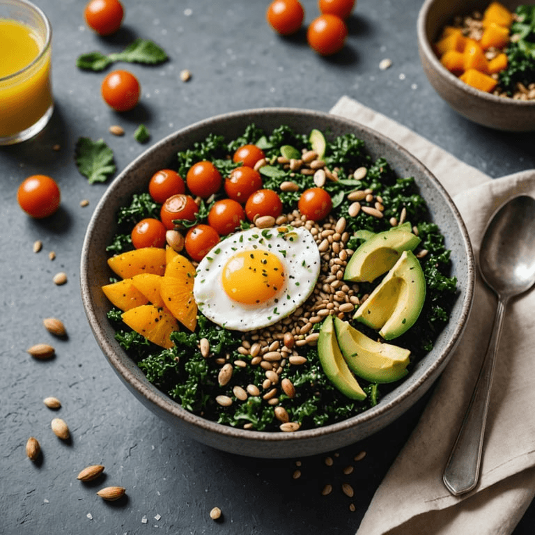 Buckwheat Kale Breakfast Bowl calories and nutrition facts