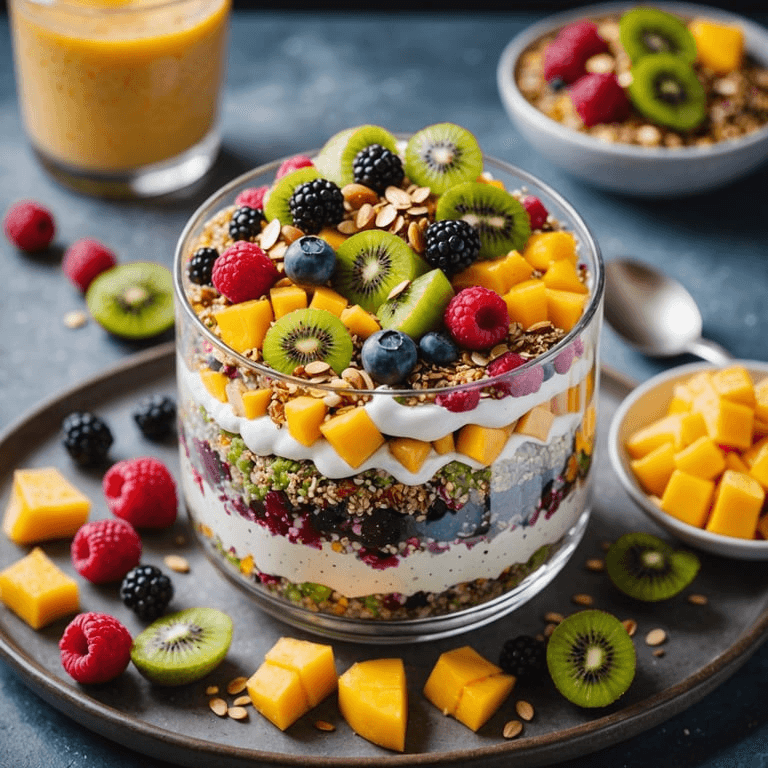 Rainbow Quinoa Breakfast Parfait