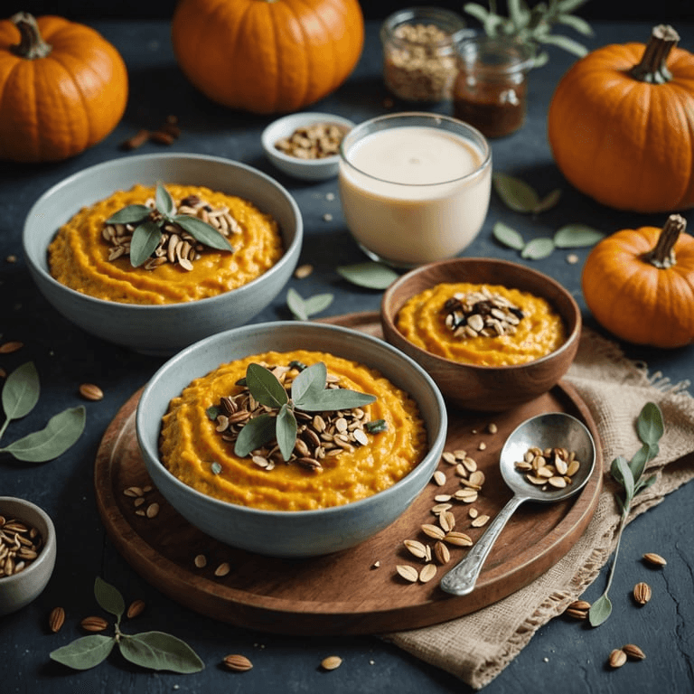 Savory Pumpkin Oatmeal with Sage