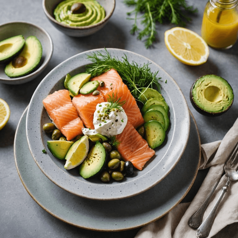 Keto Smoked Salmon and Avocado Breakfast Bowl