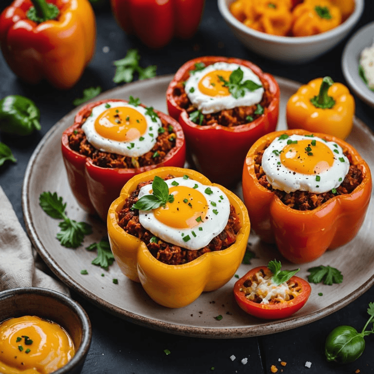 Keto Chorizo and Cheese Stuffed Bell Peppers