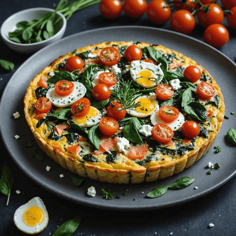 Pescatarian Breakfast Frittata calories and nutrition facts
