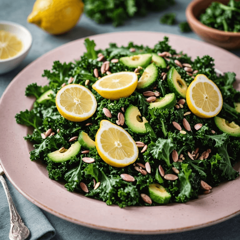 Zesty Lemon Kale Breakfast Salad
