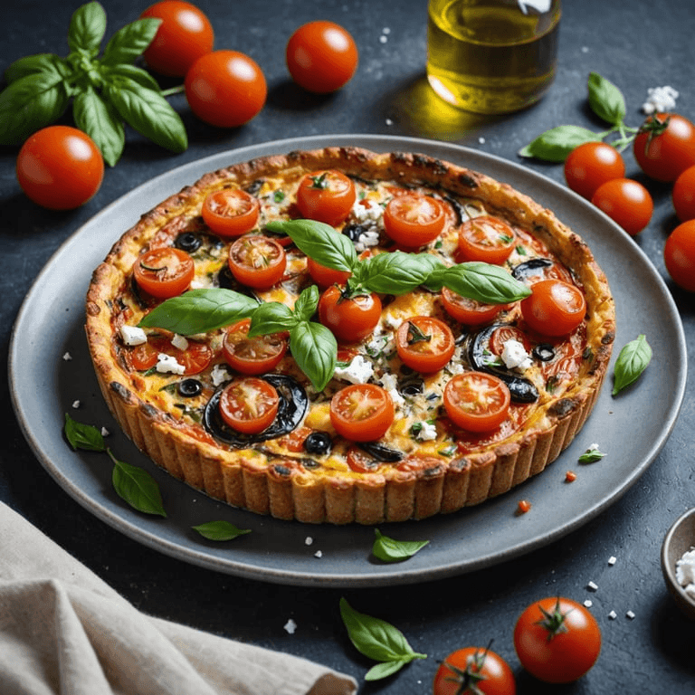 Mediterranean Anchovy and Tomato Frittata calories and nutrition facts